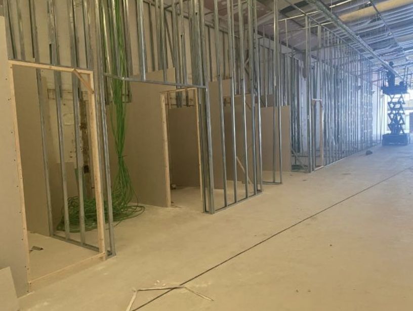 Estructura de tabiquería e instalaciones